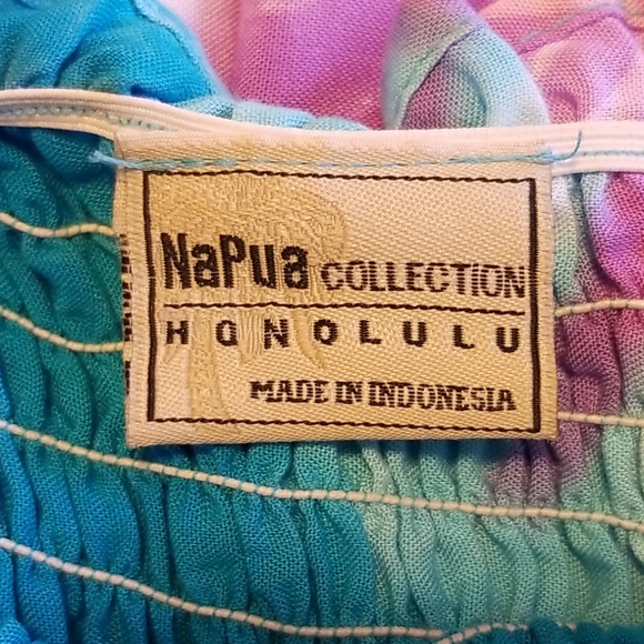 SOLD Tye dye stretch summer dress - Picture 7 of 8